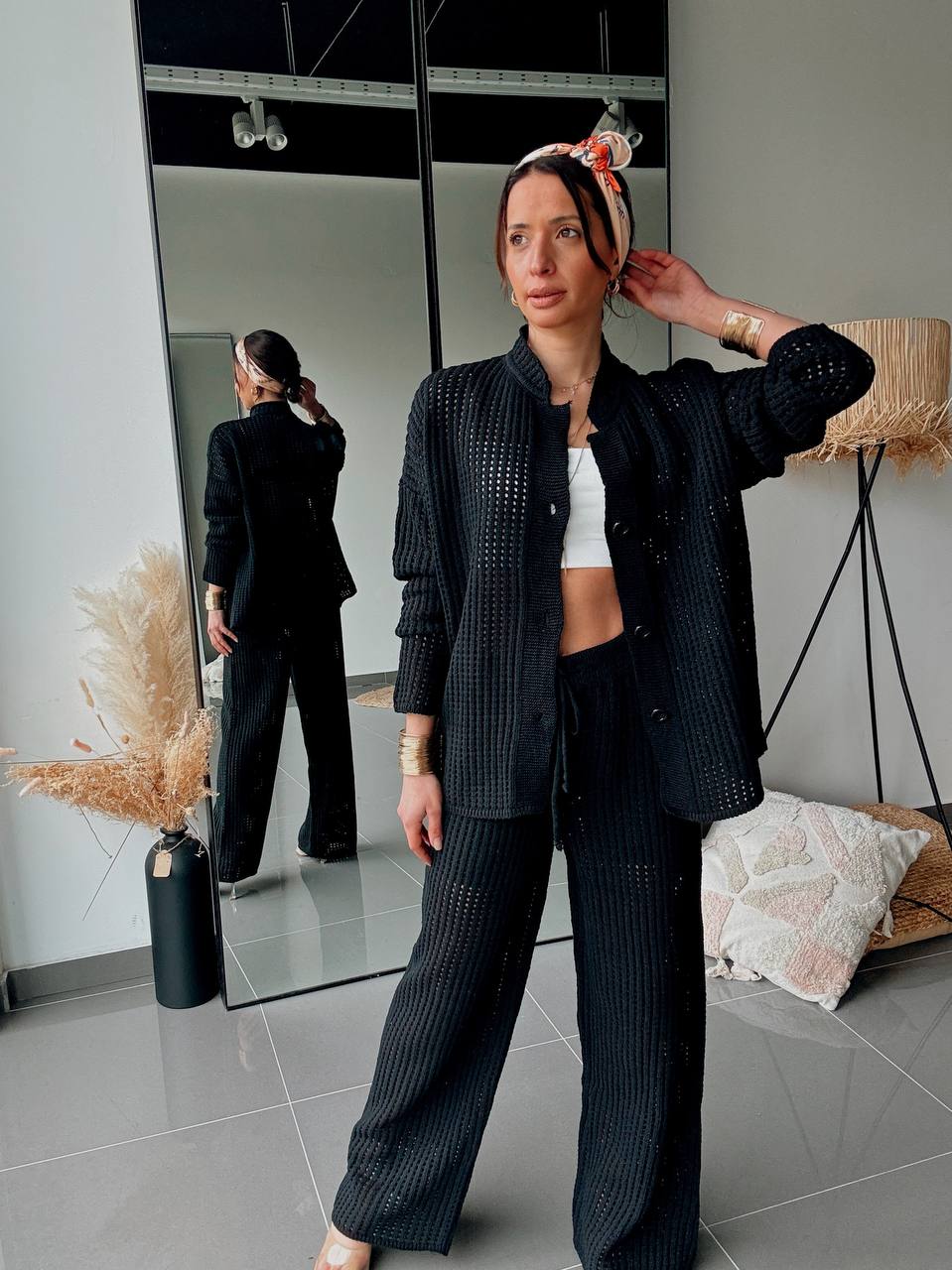 Ensemble En Maille Gilet & Pantalon Assorti - Fenomen Paris