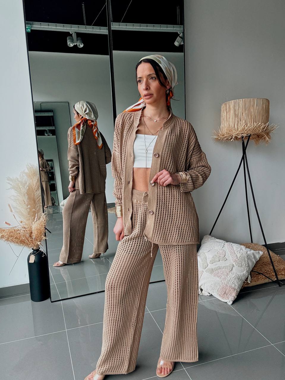 Ensemble En Maille Gilet & Pantalon Assorti - Fenomen Paris