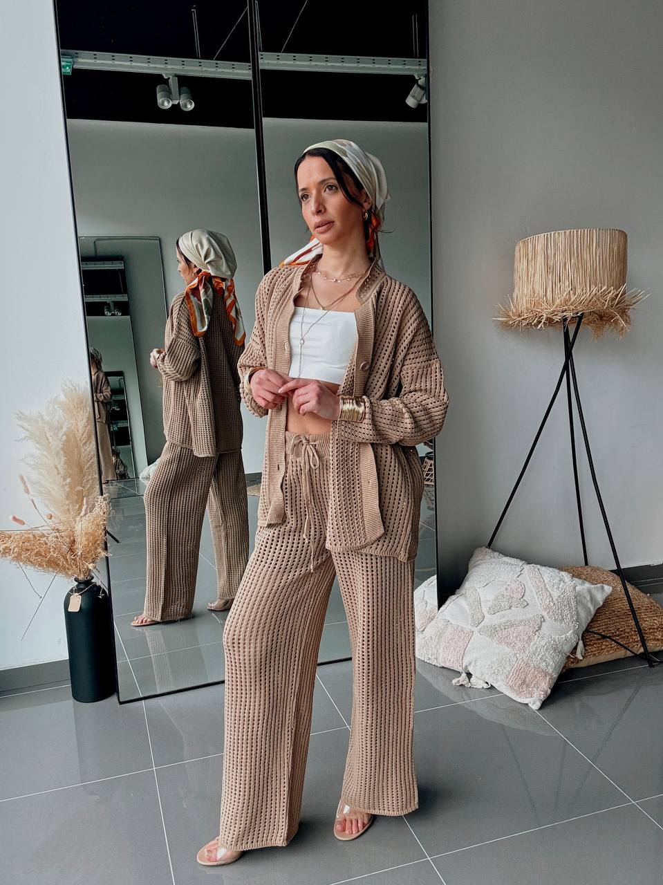 Ensemble En Maille Gilet & Pantalon Assorti - Fenomen Paris