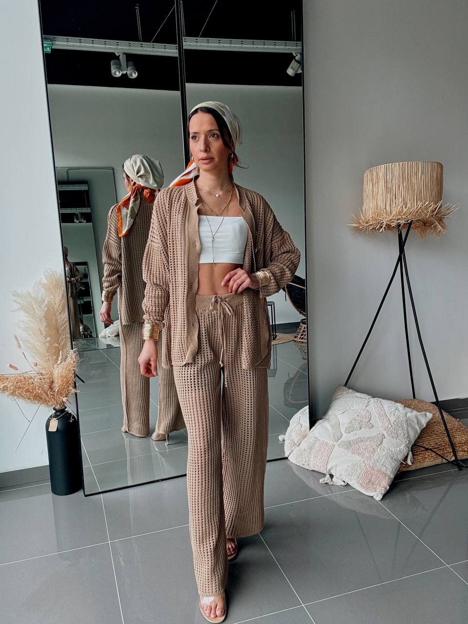 Ensemble En Maille Gilet & Pantalon Assorti - Fenomen Paris