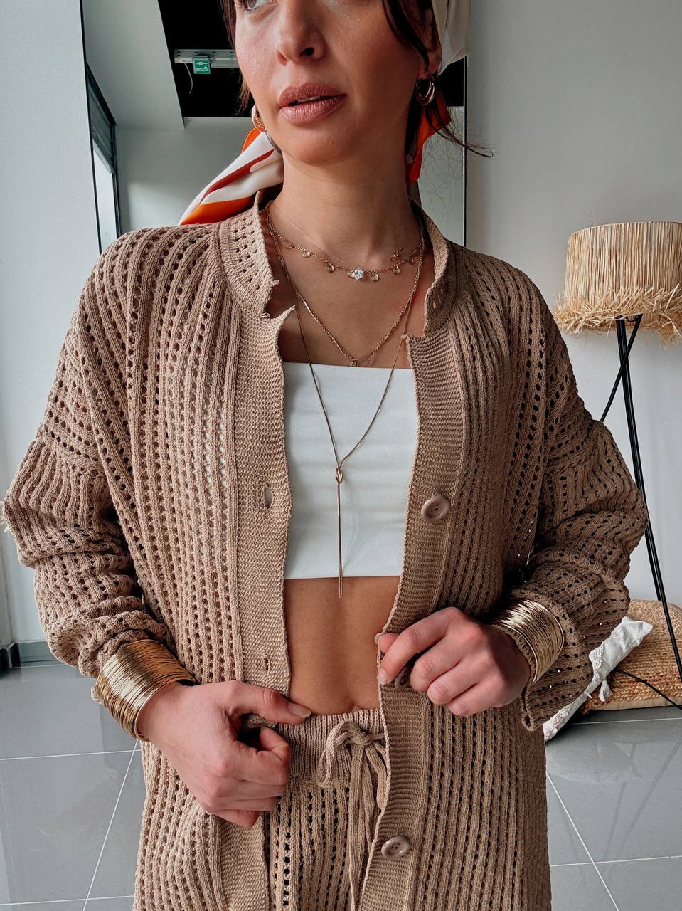 Ensemble En Maille Gilet & Pantalon Assorti - Fenomen Paris