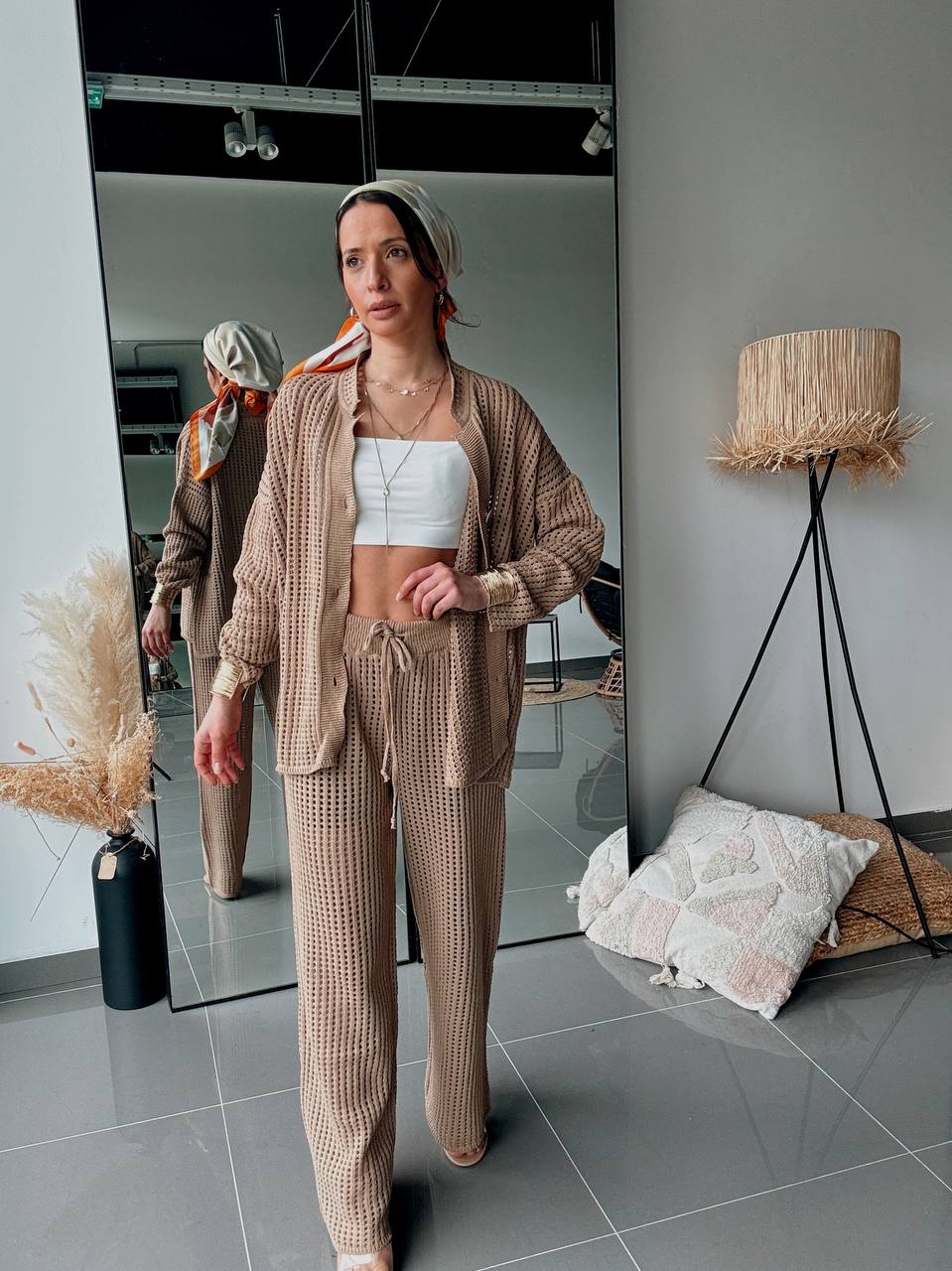 Ensemble En Maille Gilet & Pantalon Assorti - Fenomen Paris