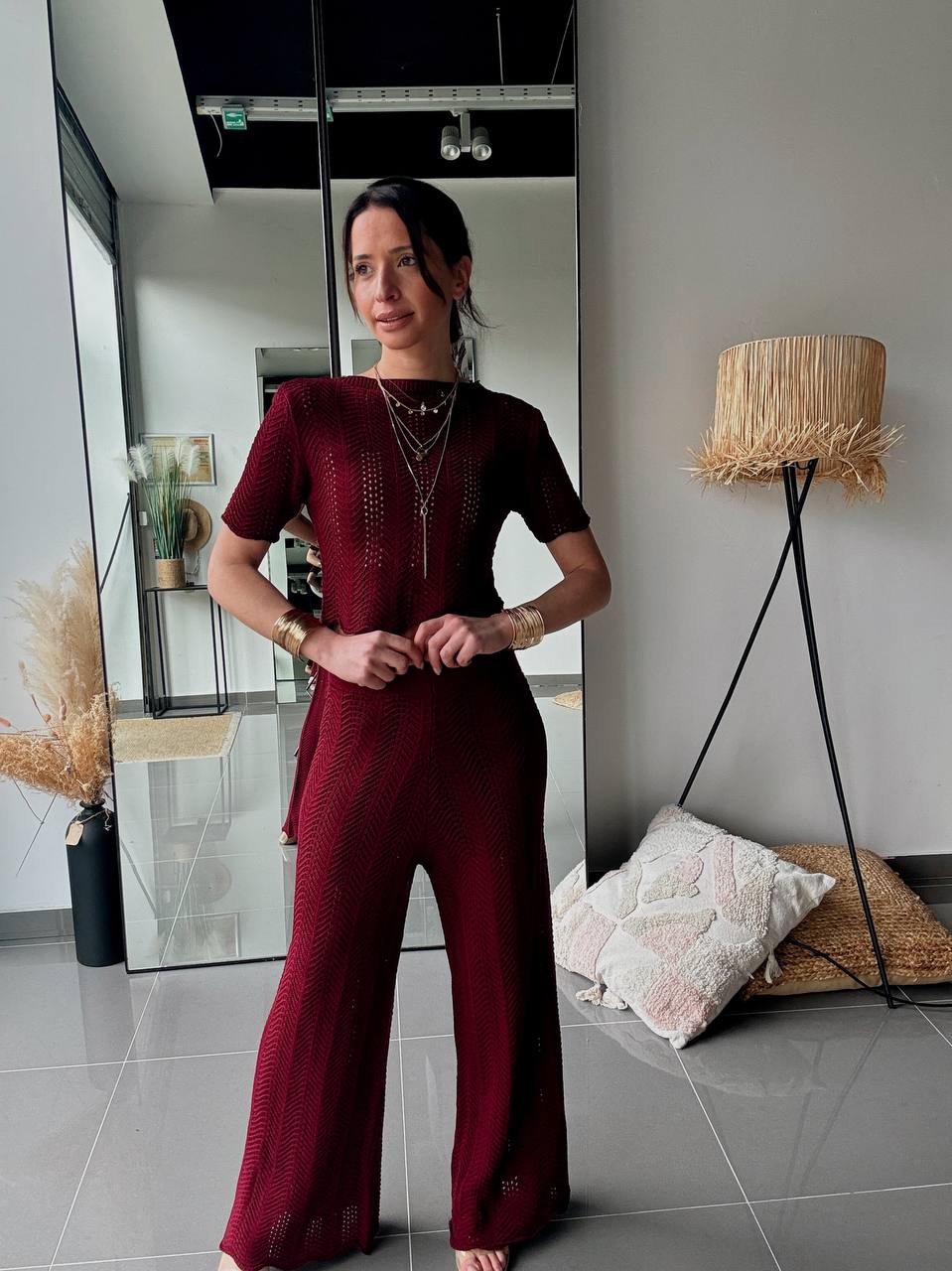 Ensemble maille ajourée 2 pièces – Look minimaliste & tendance - Fenomen Paris
