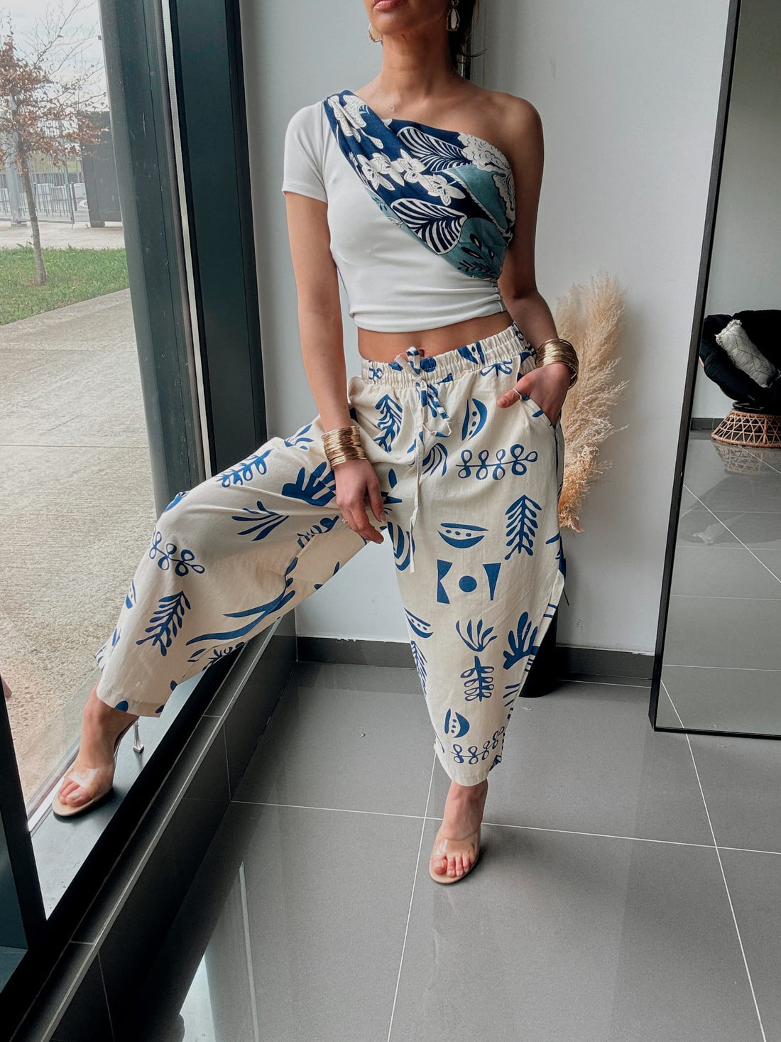 Pantalon fluide imprimé – Léger & tendance - Fenomen Paris