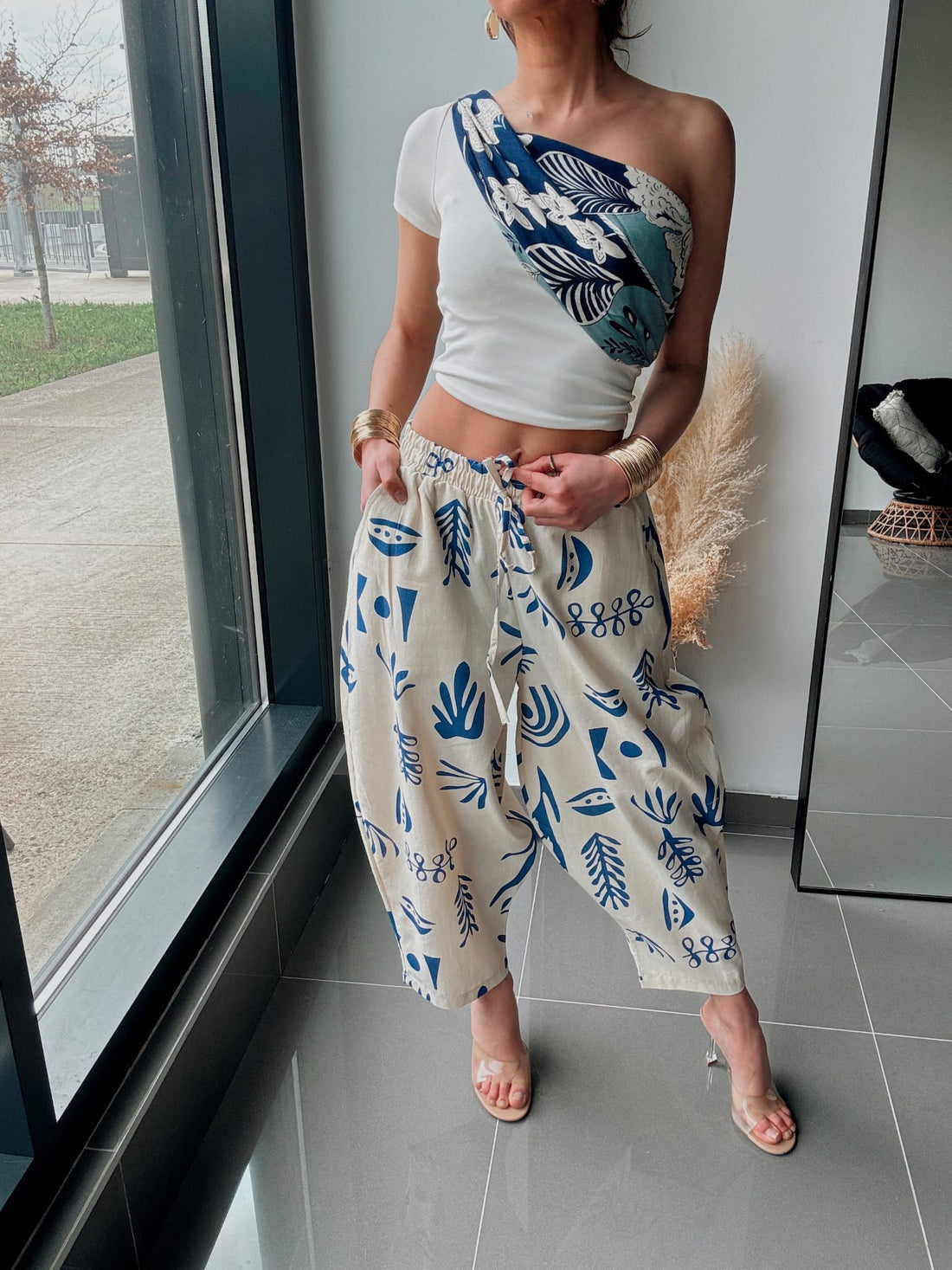 Pantalon fluide imprimé – Léger & tendance - Fenomen Paris