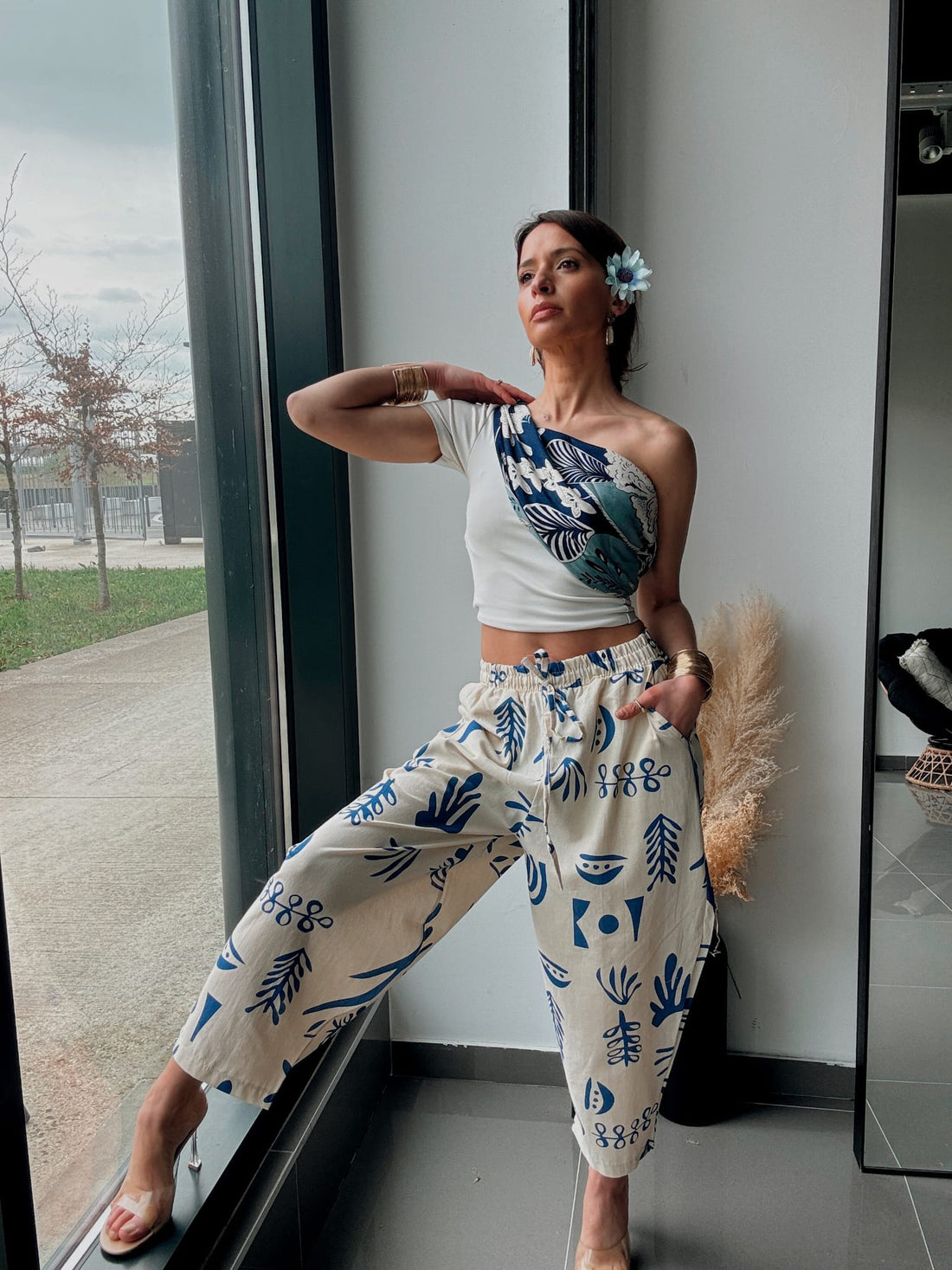 Pantalon fluide imprimé – Léger & tendance - Fenomen Paris