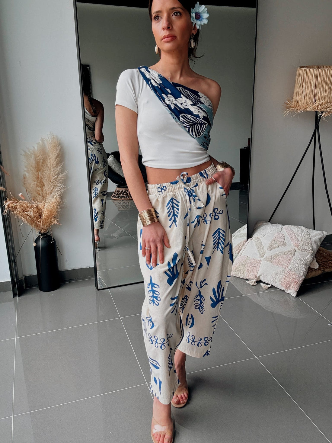 Pantalon fluide imprimé – Léger & tendance - Fenomen Paris
