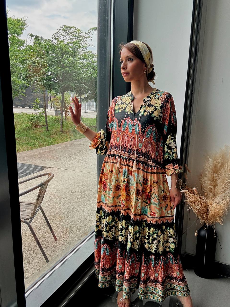 Robe longue bohème patchwork floral – Esprit romantique et raffiné - Fenomen Paris