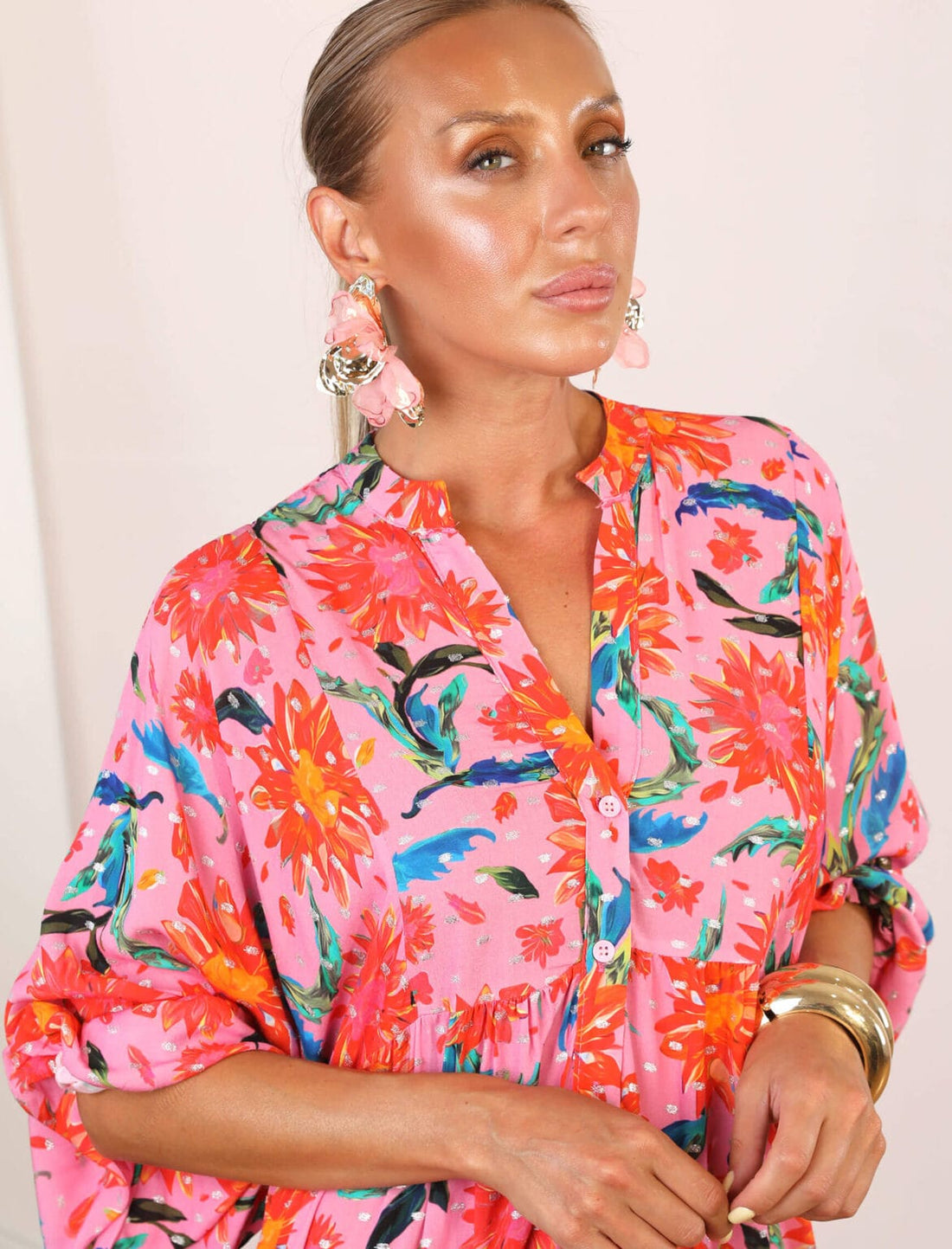 Robe Longue Bohème Fleurie – Éclat Floral