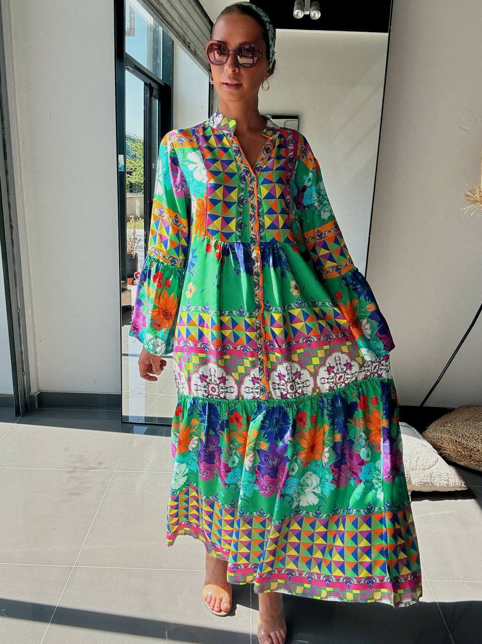 Robe Longue Bohème Multicolore