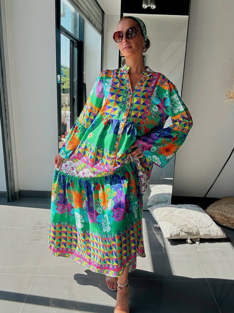 Robe Longue Bohème Multicolore