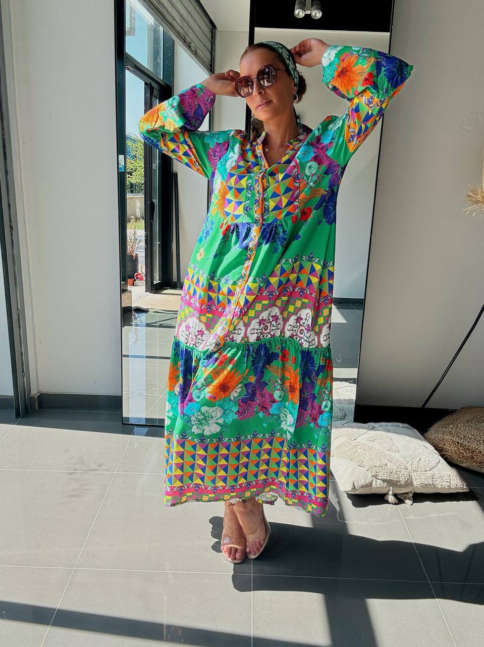 Robe Longue Bohème Multicolore