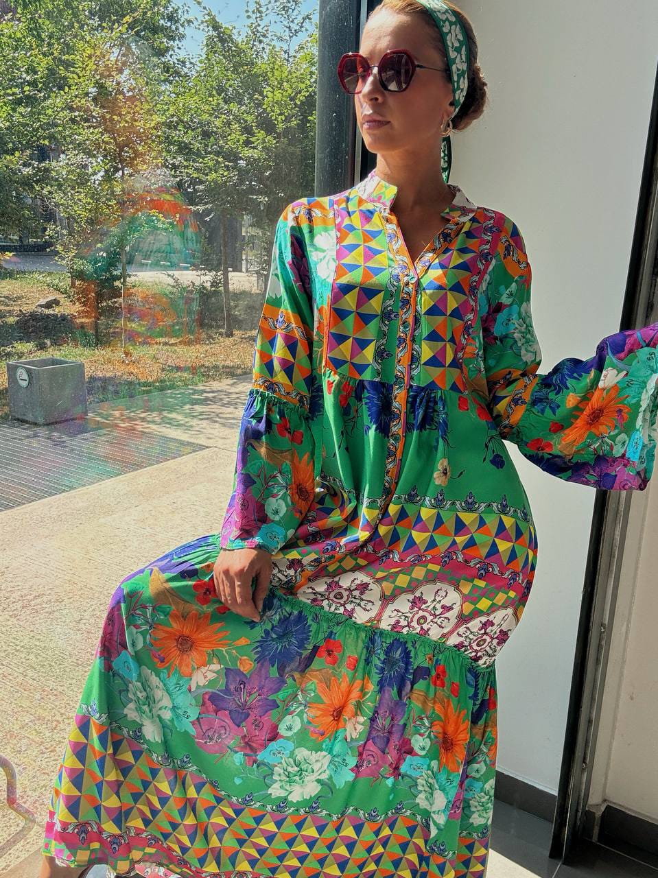 Robe Longue Bohème Multicolore