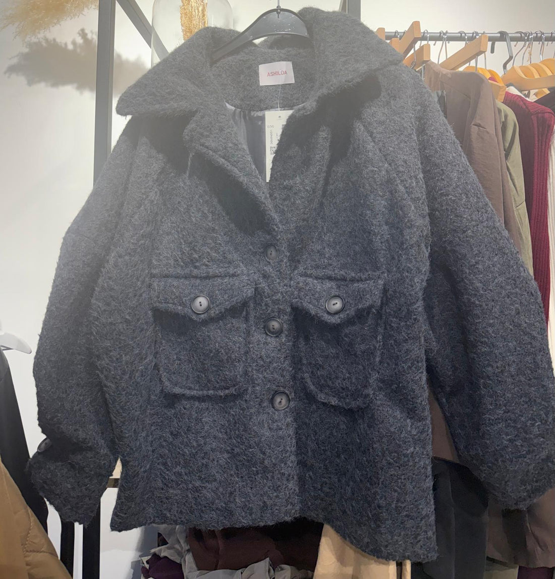Manteau texturé avec grandes poches - Fenomen Paris