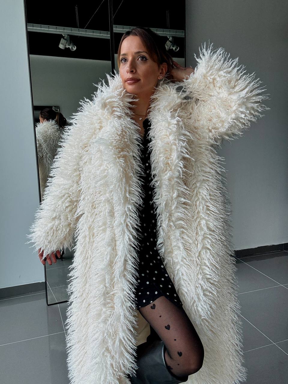 Manteau Long Effet Fourrure –  Intense & Volume Oversize - Fenomen Paris