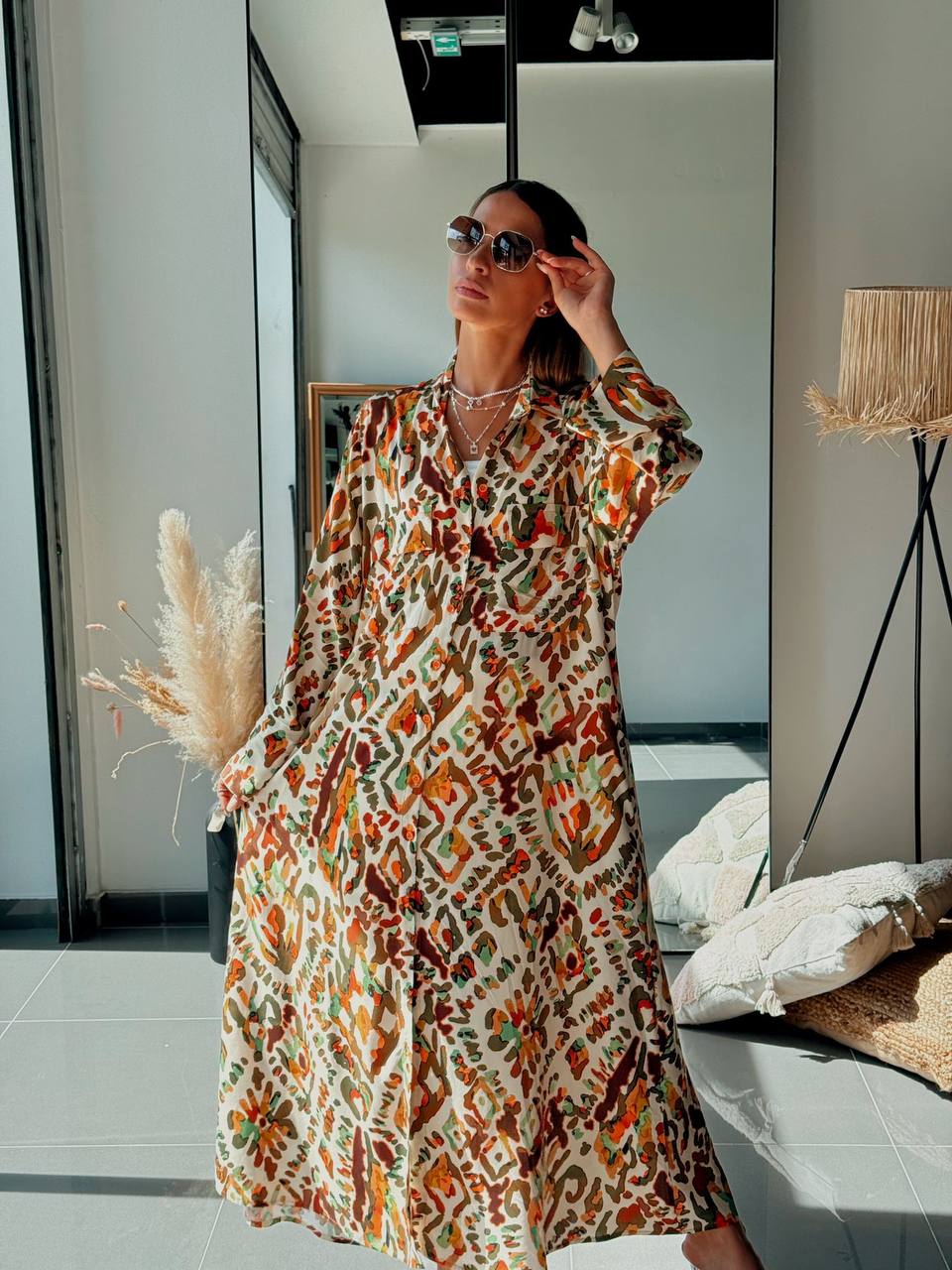 Tunique Chemise Longue – Look Street & Ultra Tendance - ATN001-001-POCHE-VR - Fenomen Paris