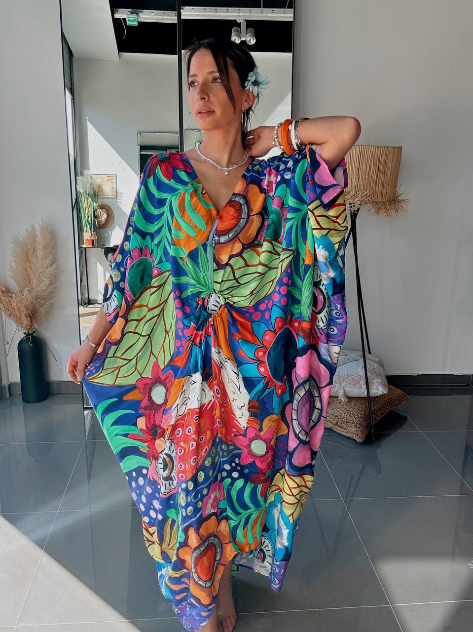 Robe longue imprimée – Multicolore - Fenomen Paris