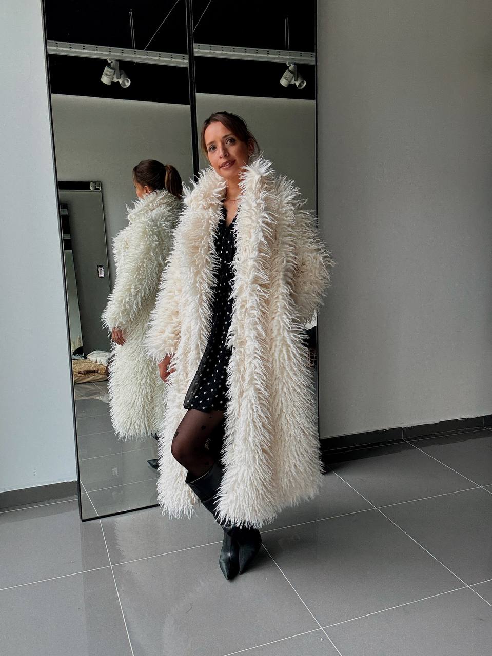 Manteau Long Effet Fourrure –  Intense & Volume Oversize - Fenomen Paris