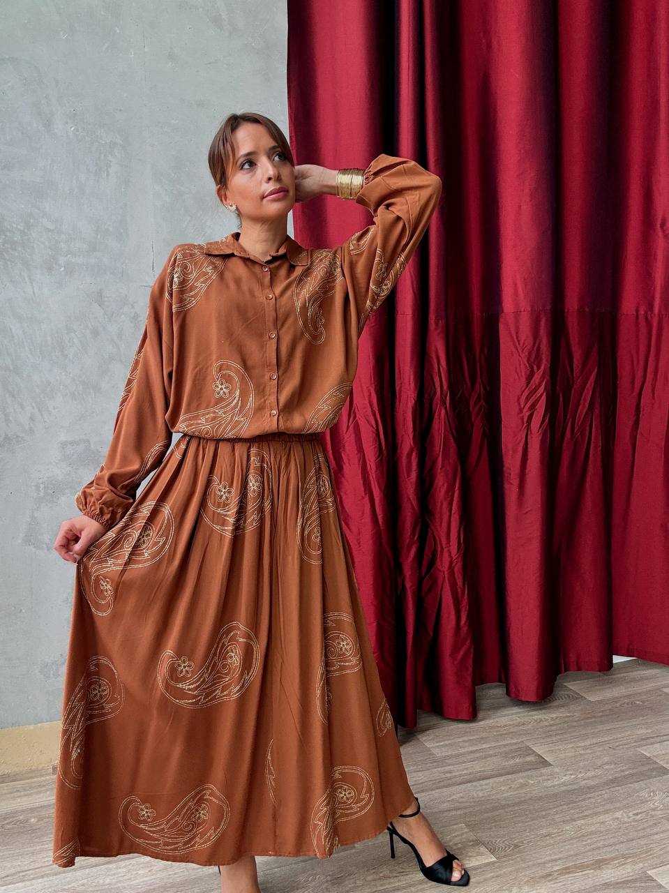 Ensemble Chemise & Jupe Large - 436-TKET-001 - Fenomen Paris