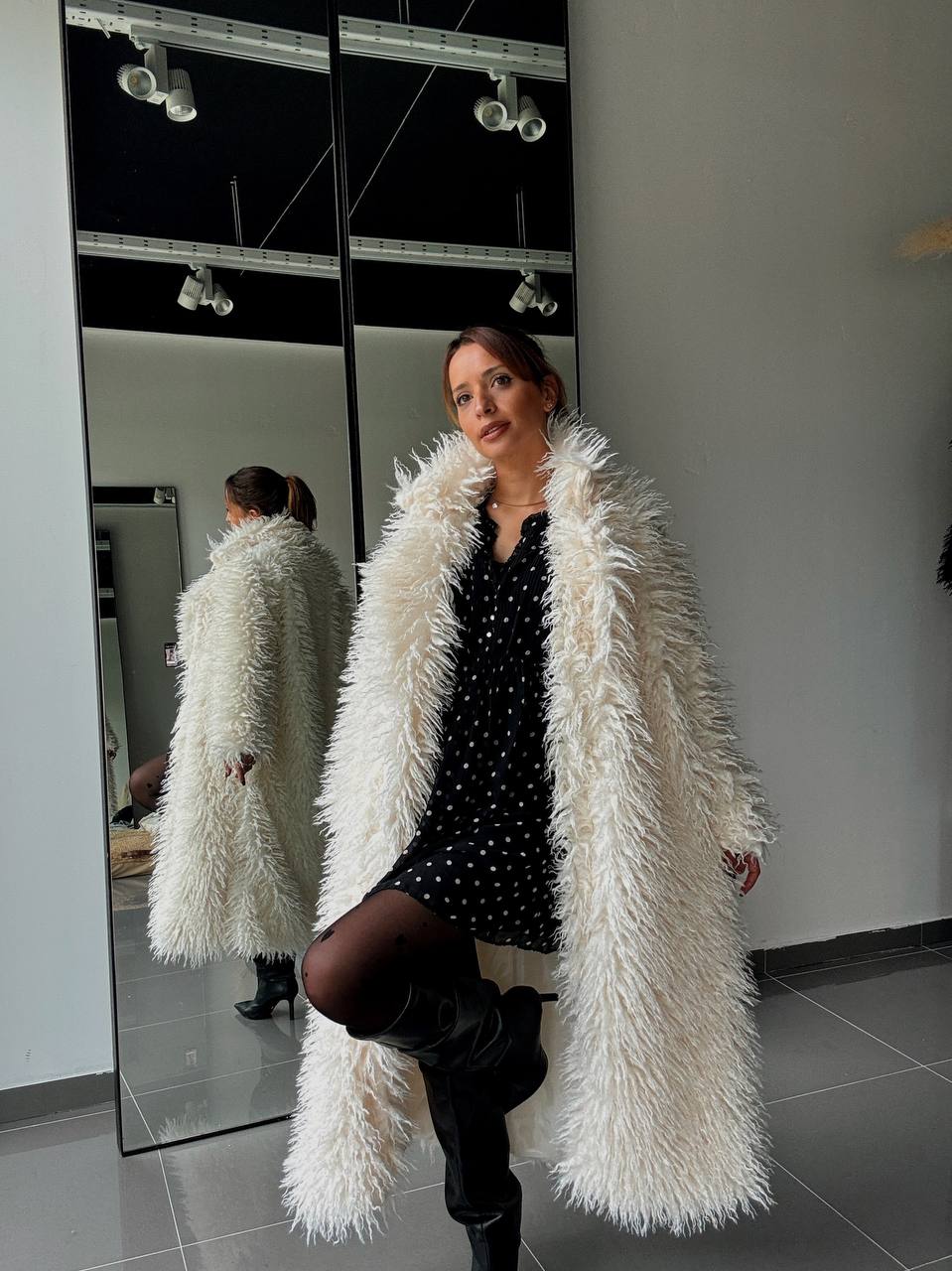 Manteau Long Effet Fourrure –  Intense & Volume Oversize - Fenomen Paris