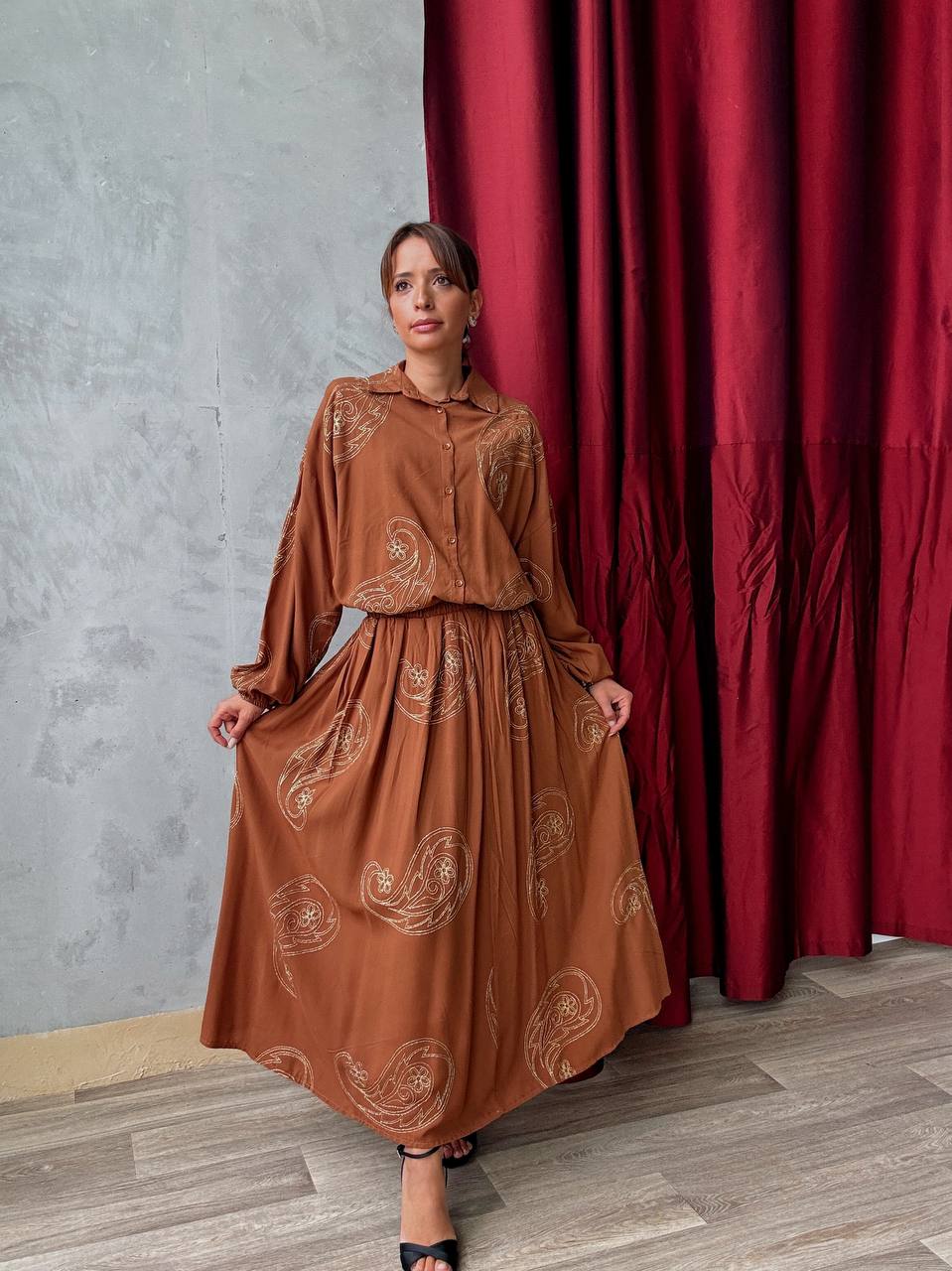 Ensemble Chemise & Jupe Large - 436-TKET-001 - Fenomen Paris