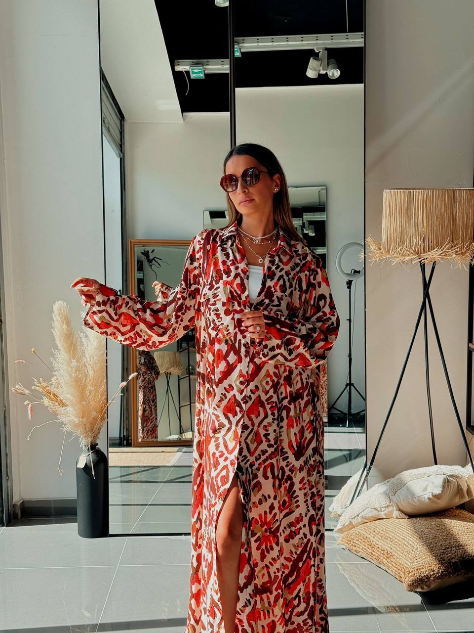 Tunique Chemise Longue – Look Street & Ultra Tendance - ATN001-001-POCHE-OR - Fenomen Paris