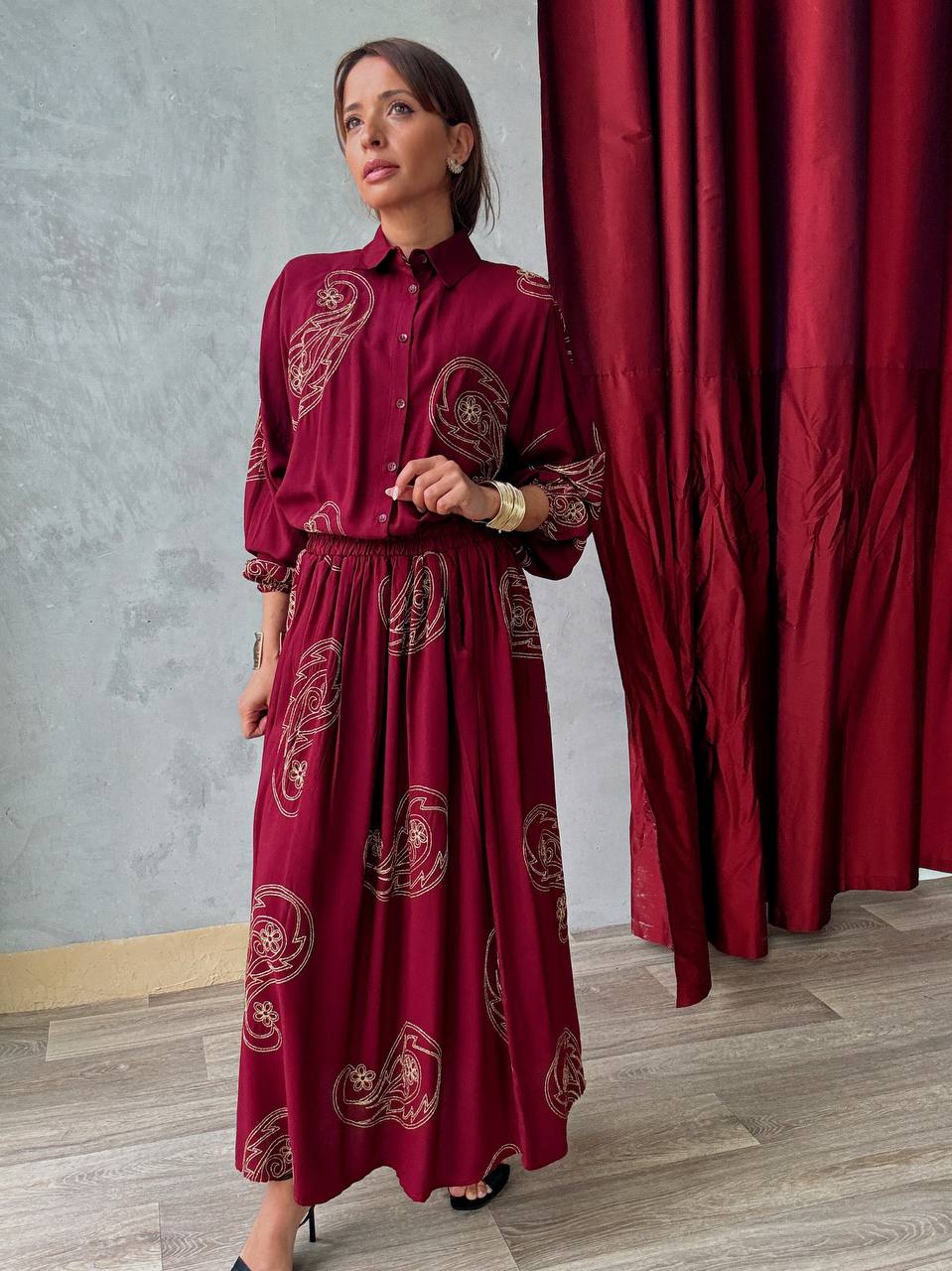 Ensemble Chemise & Jupe Large - 436-TKET-001 - Fenomen Paris