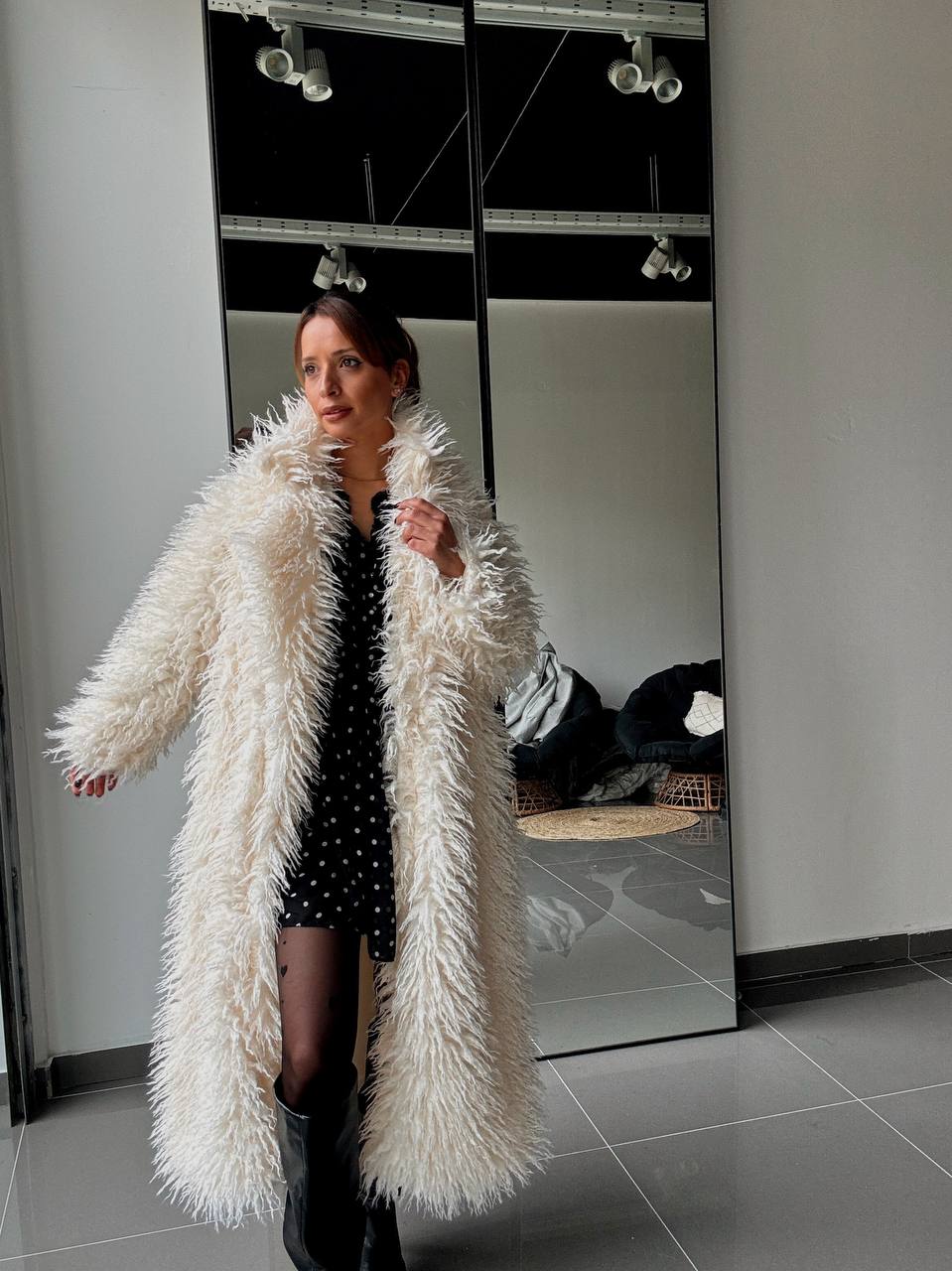 Manteau Long Effet Fourrure –  Intense & Volume Oversize - Fenomen Paris