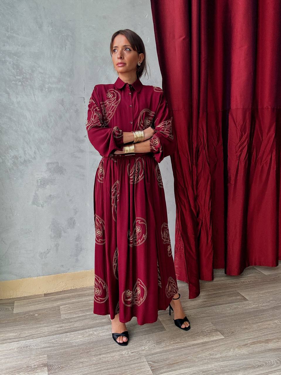 Ensemble Chemise & Jupe Large - 436-TKET-001 - Fenomen Paris