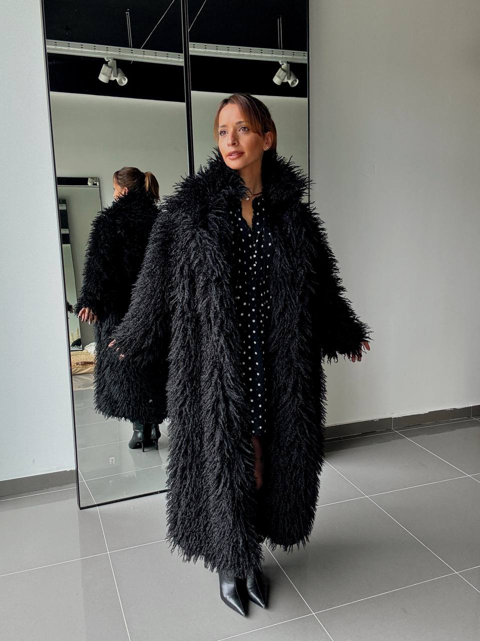 Manteau Long Effet Fourrure –  Intense & Volume Oversize - Fenomen Paris