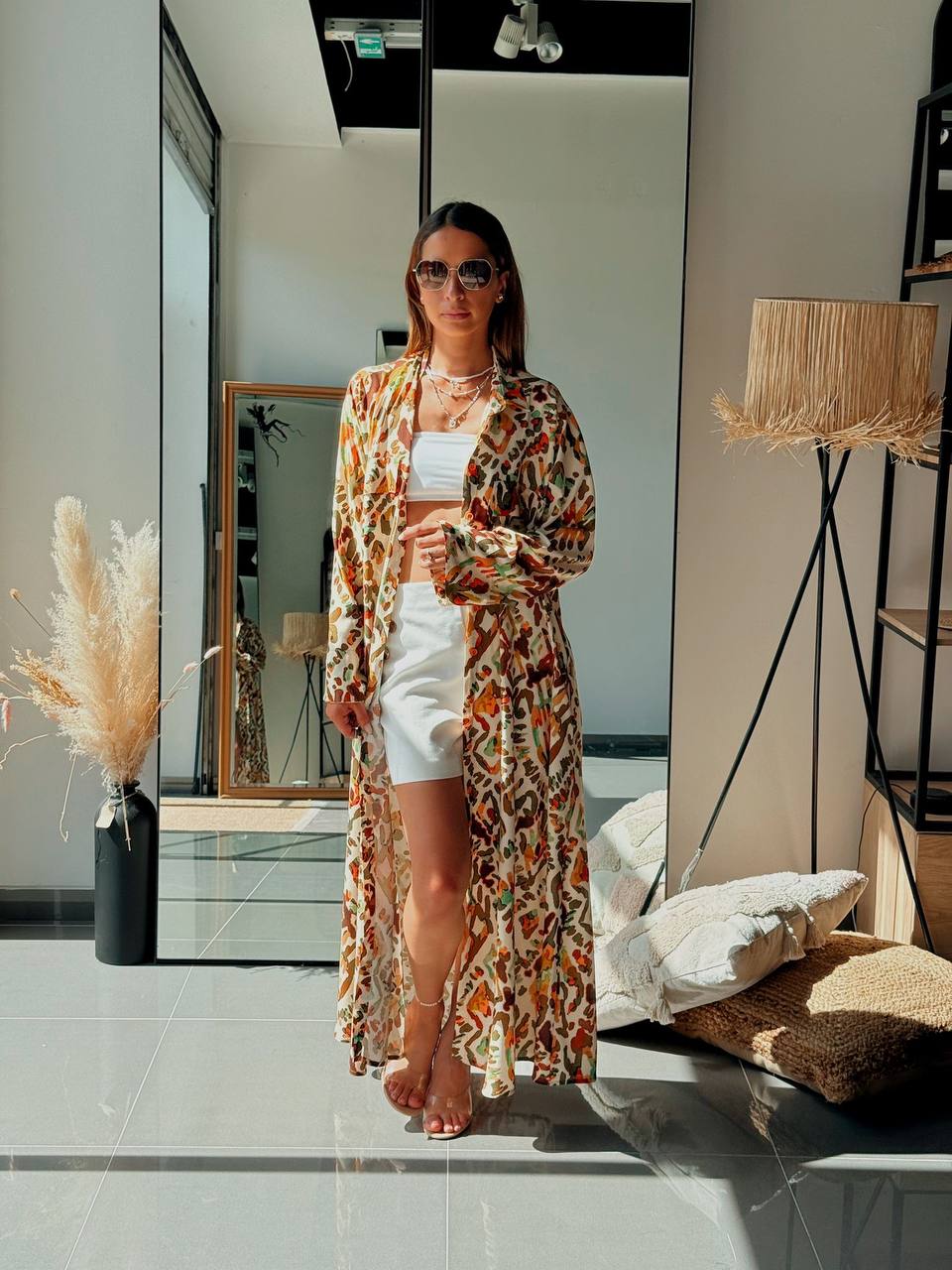 Tunique Chemise Longue – Look Street & Ultra Tendance - ATN001-001-POCHE-VR - Fenomen Paris