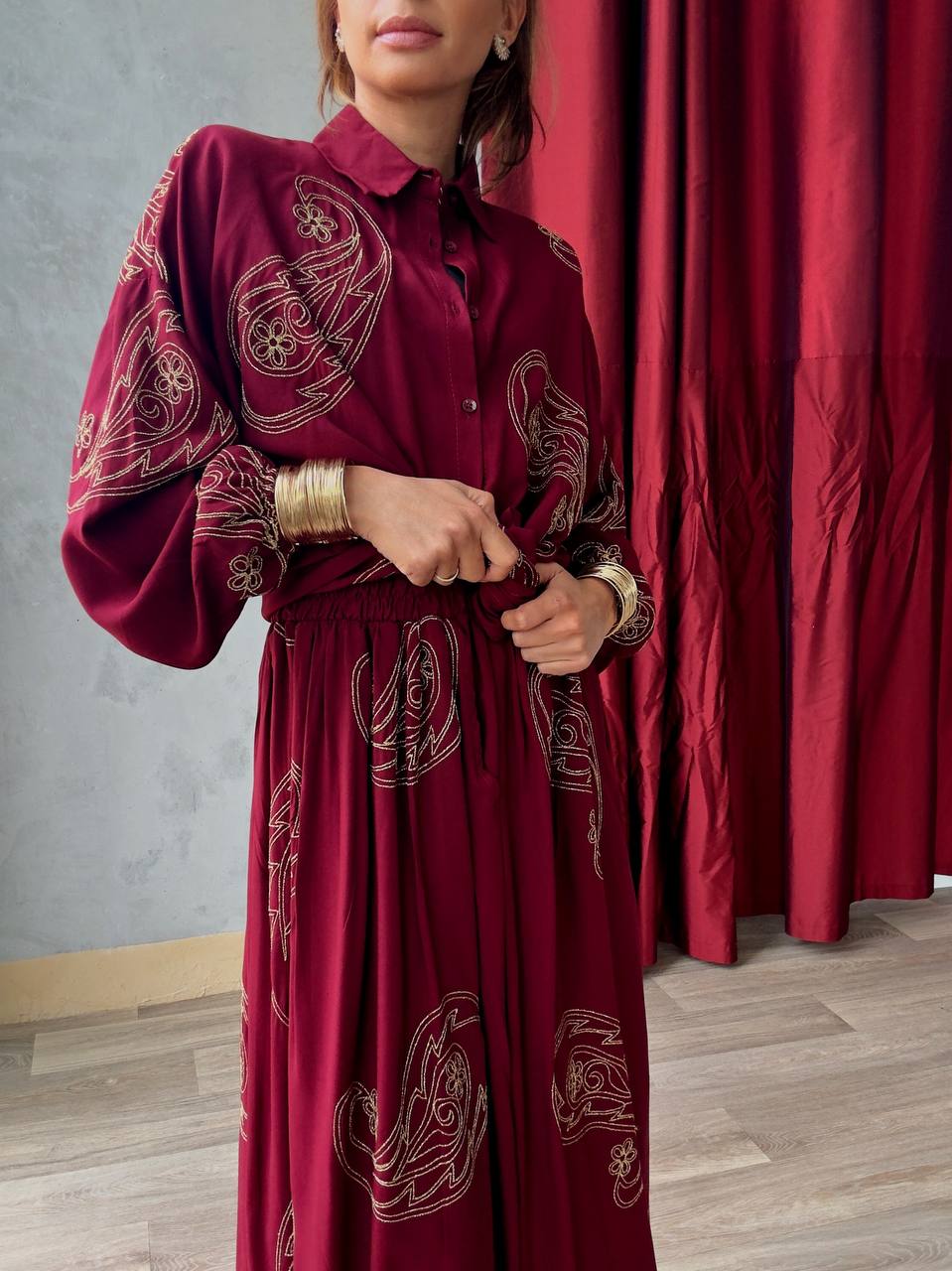 Ensemble Chemise & Jupe Large - 436-TKET-001 - Fenomen Paris