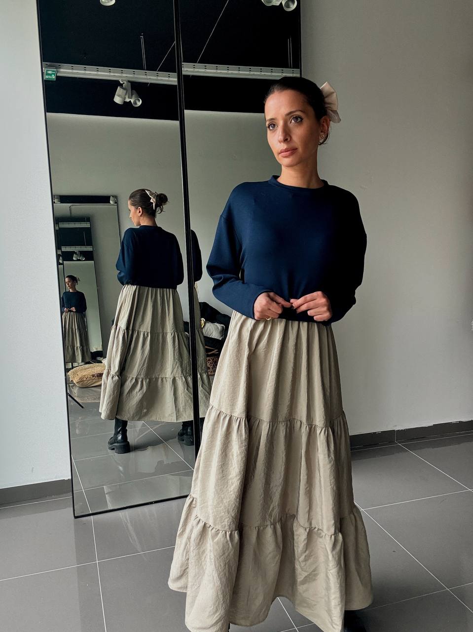 Robe Longue Bicolore – Style Décontracté & Élégant - Fenomen Paris