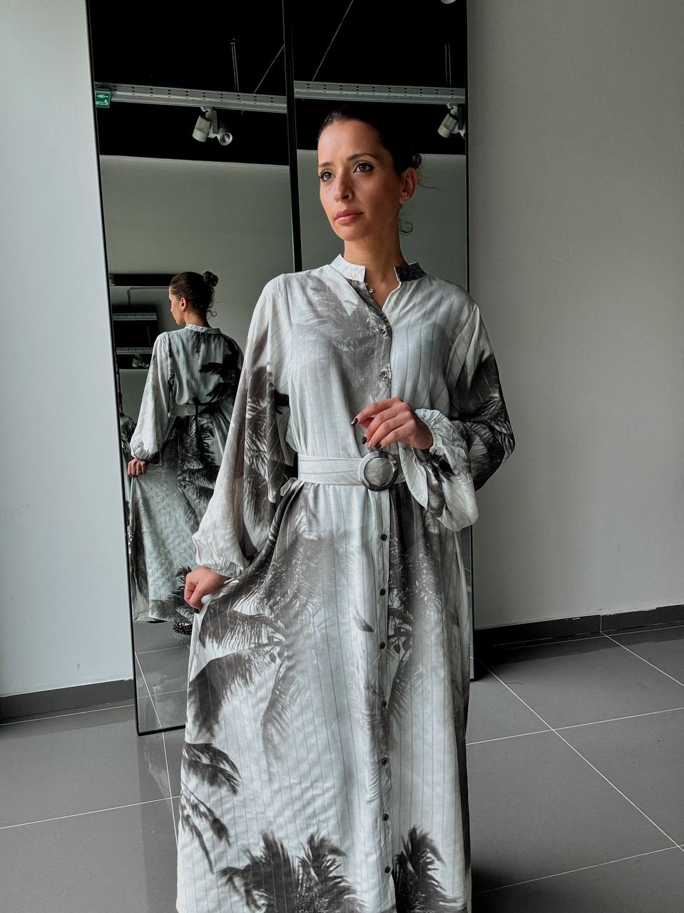 Robe Chemise Longue – Élégance Nature & Confort - Fenomen Paris