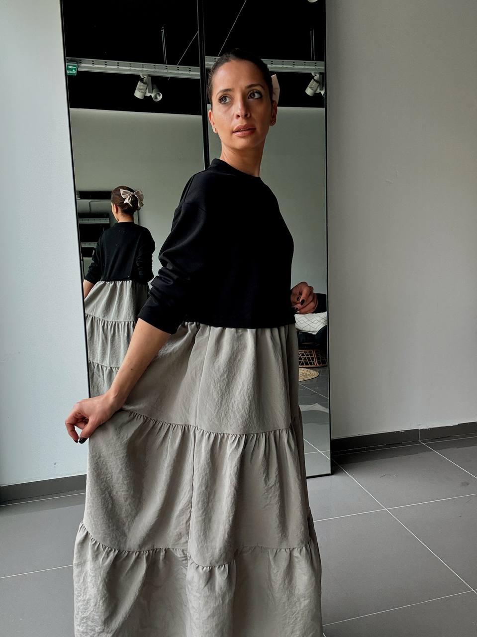 Robe Longue Bicolore – Style Décontracté & Élégant - Fenomen Paris