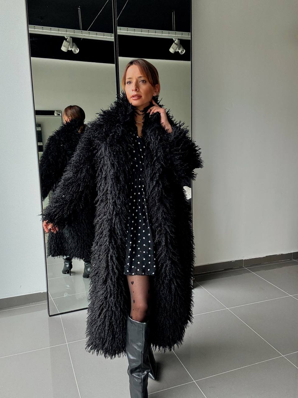 Manteau Long Effet Fourrure –  Intense & Volume Oversize - Fenomen Paris