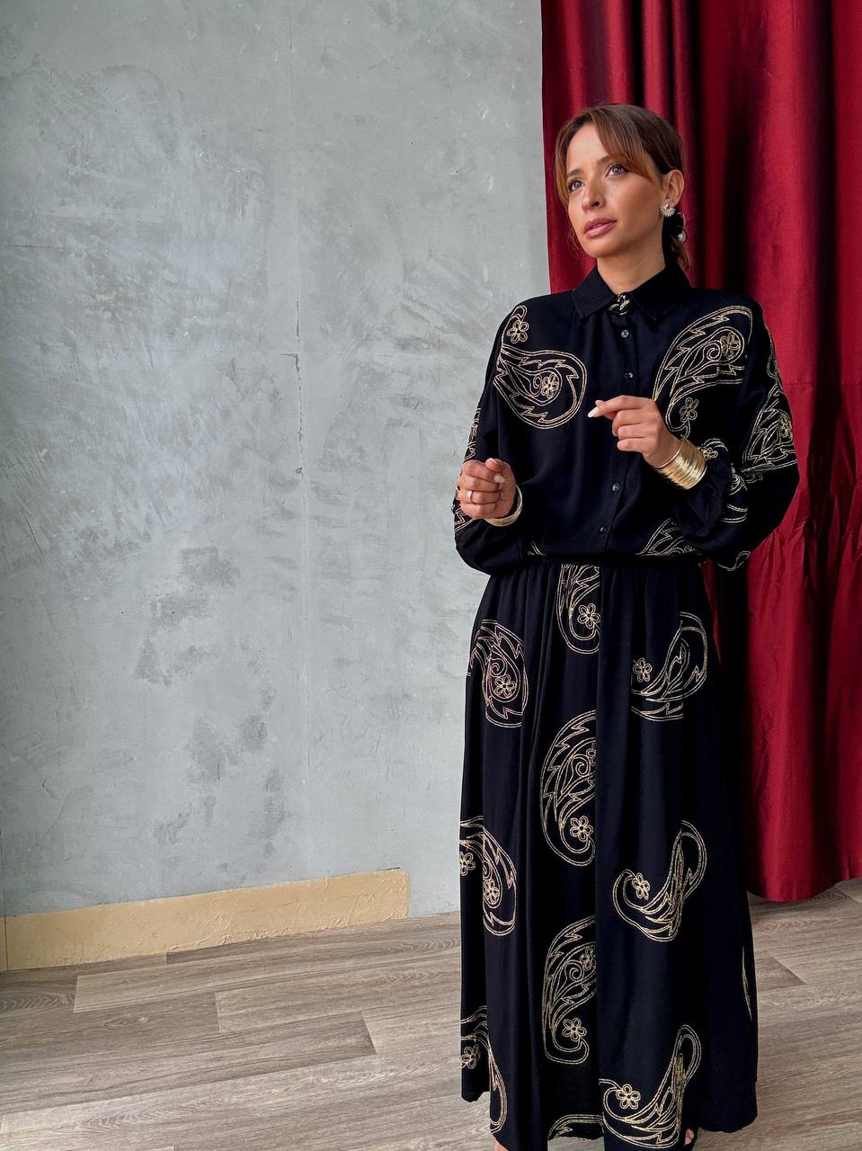 Ensemble Chemise & Jupe Large - 436-TKET-001 - Fenomen Paris