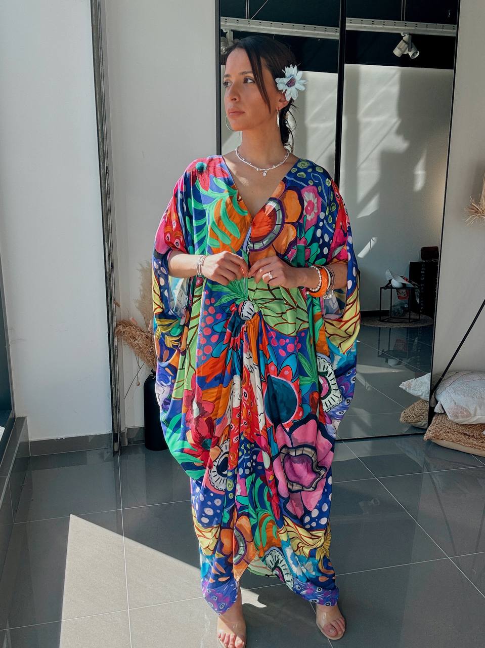 Robe longue imprimée – Multicolore - Fenomen Paris