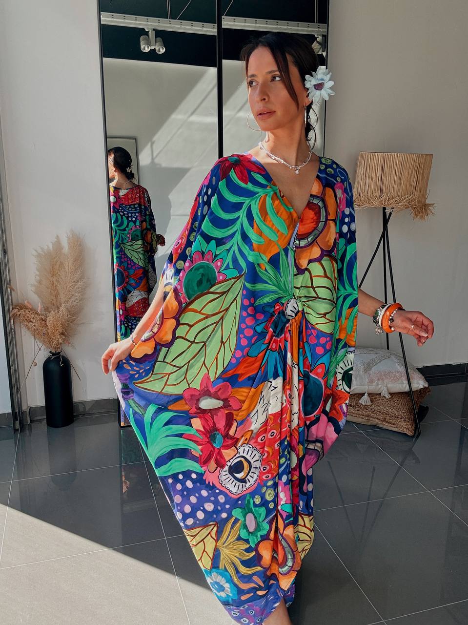Robe longue imprimée – Multicolore - Fenomen Paris