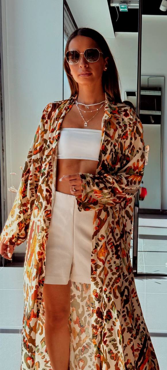 Tunique Chemise Longue – Look Street & Ultra Tendance - ATN001-001-POCHE-VR - Fenomen Paris