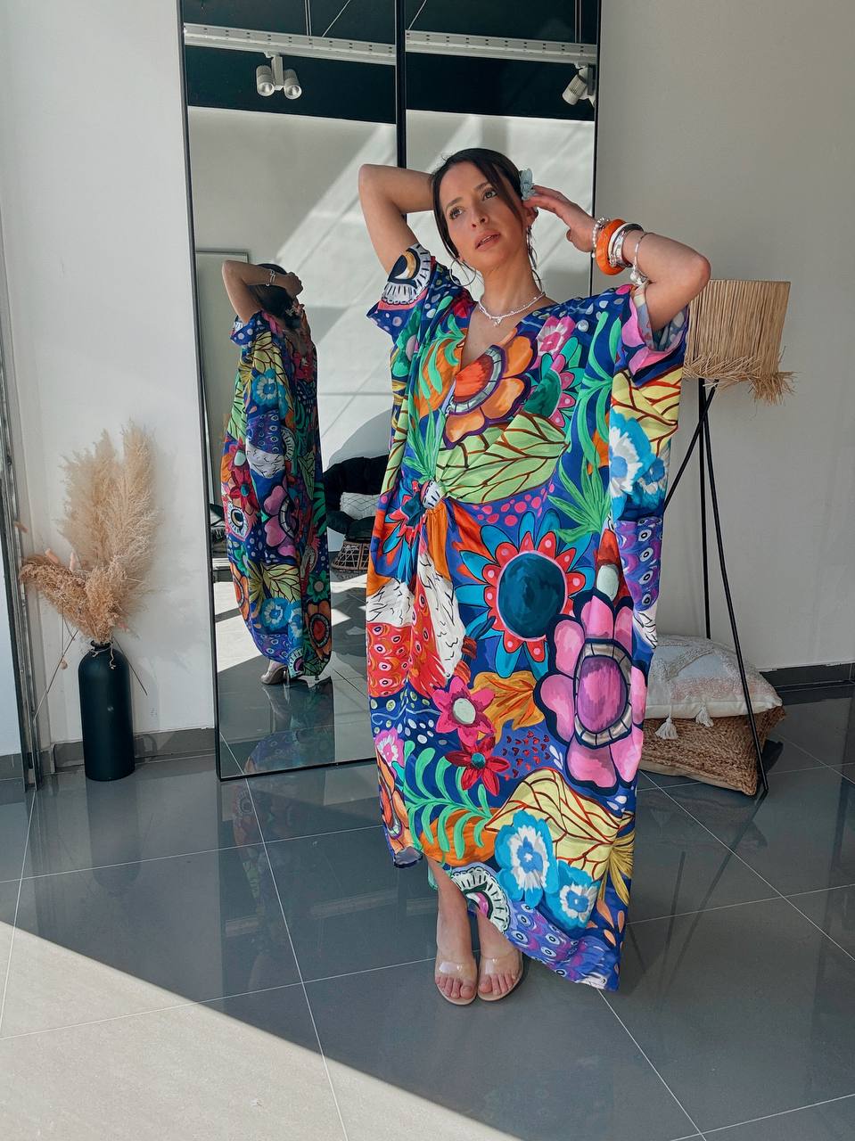 Robe longue imprimée – Multicolore - Fenomen Paris