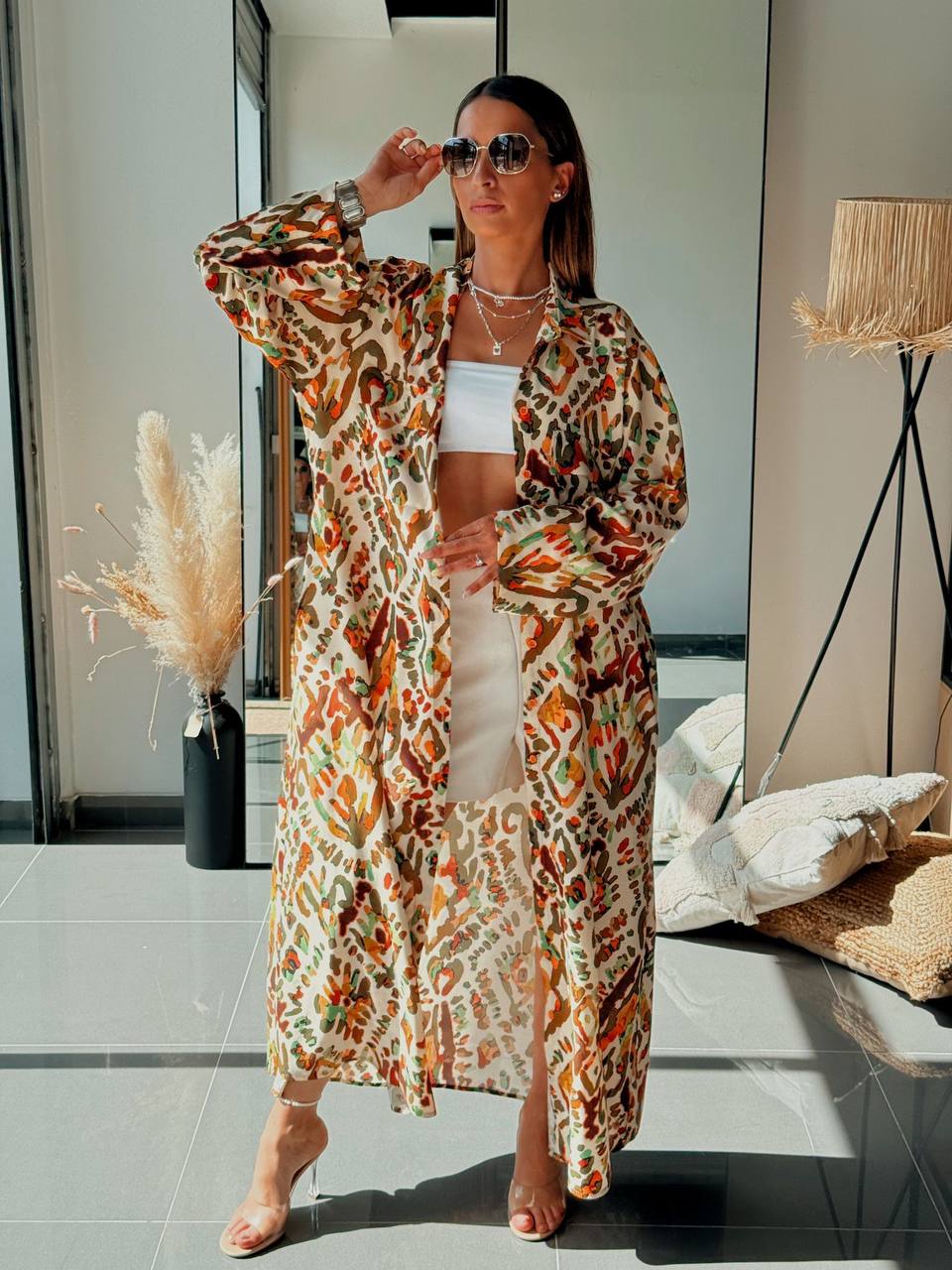 Tunique Chemise Longue – Look Street & Ultra Tendance - ATN001-001-POCHE-VR - Fenomen Paris