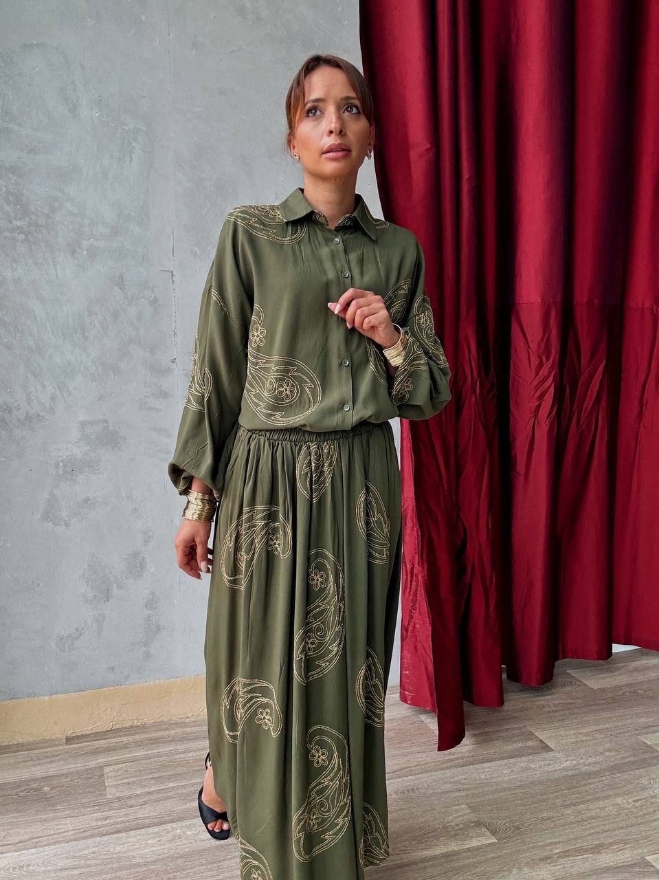 Ensemble Chemise & Jupe Large - 436-TKET-001 - Fenomen Paris