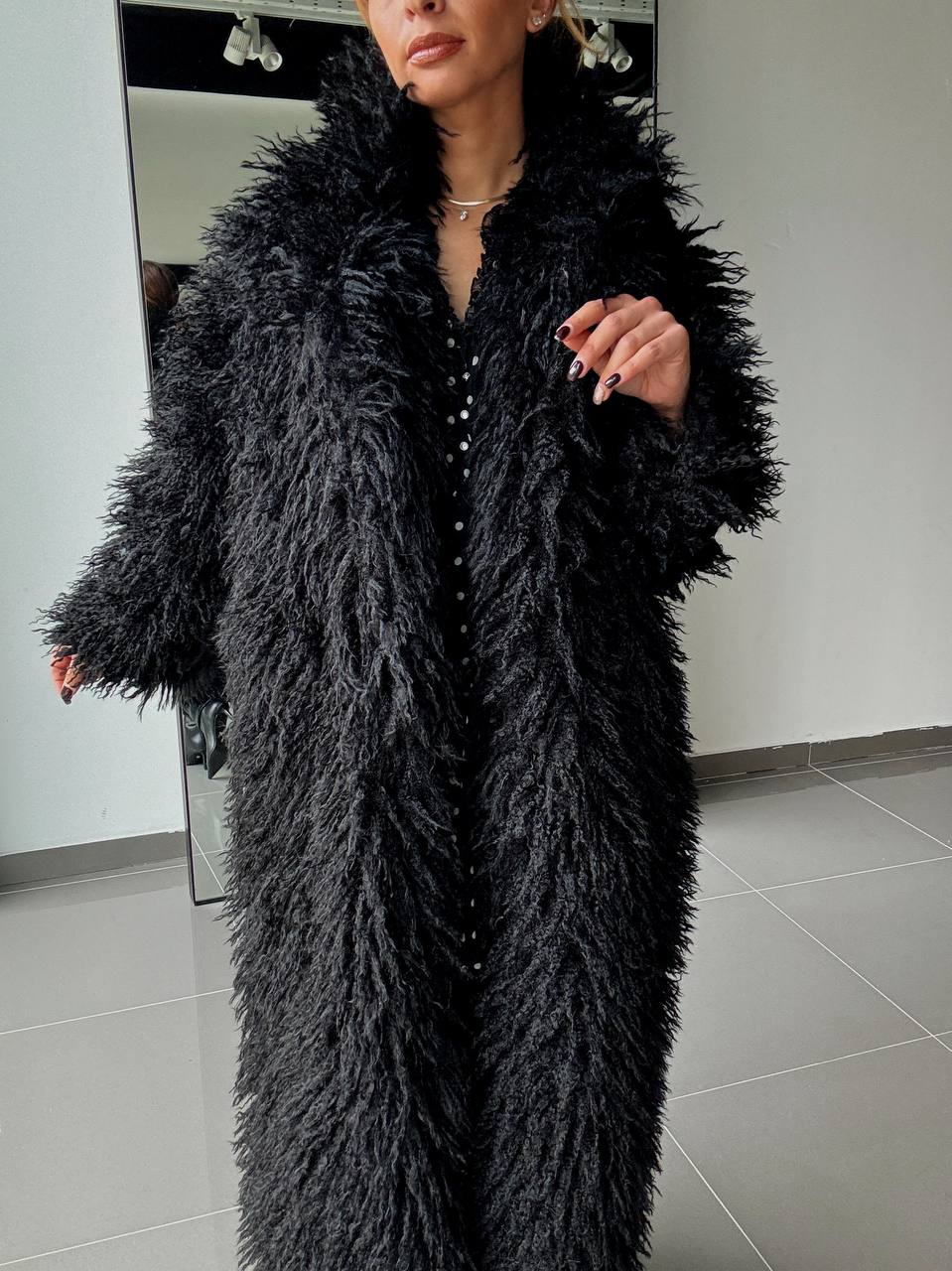 Manteau Long Effet Fourrure –  Intense & Volume Oversize - Fenomen Paris