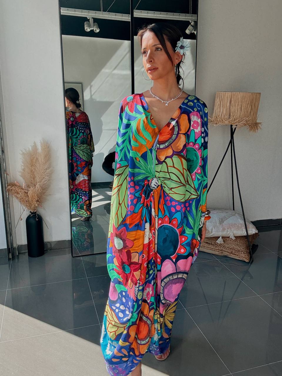 Robe longue imprimée – Multicolore - Fenomen Paris