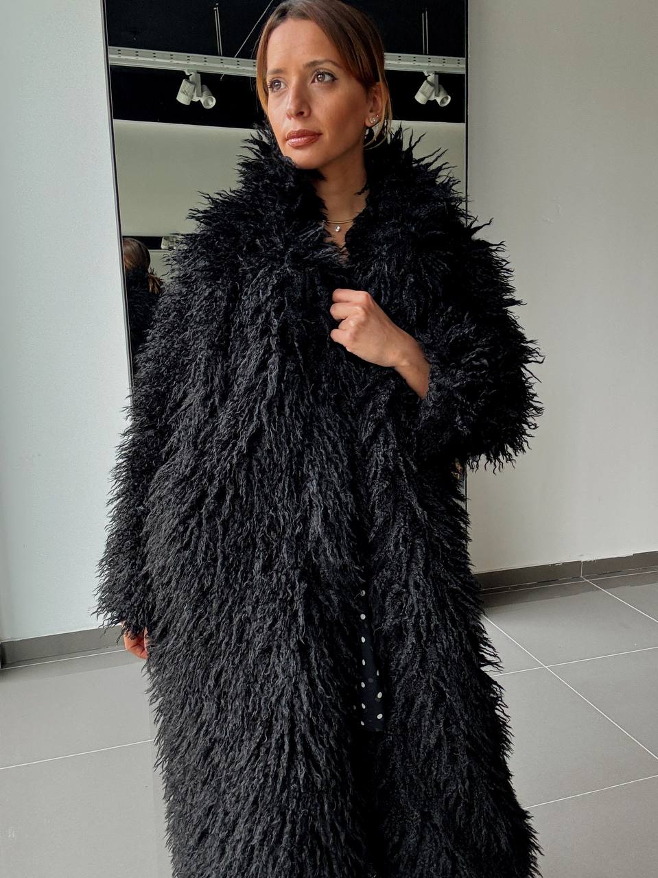 Manteau Long Effet Fourrure –  Intense & Volume Oversize - Fenomen Paris
