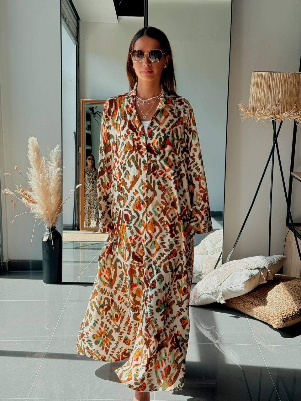 Tunique Chemise Longue – Look Street & Ultra Tendance - ATN001-001-POCHE-VR - Fenomen Paris